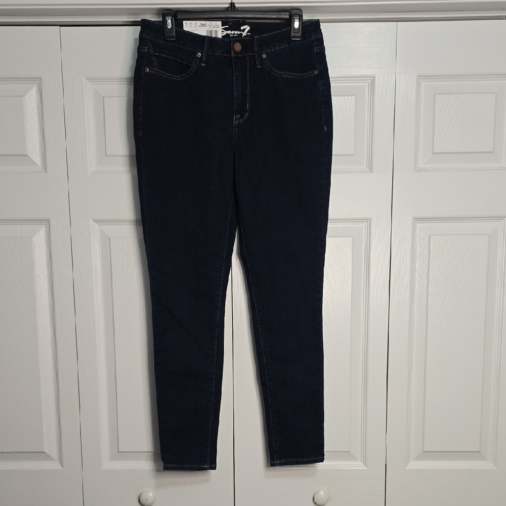 🆕️ Seven7 Women's Deep Indigo Skinny Jeans